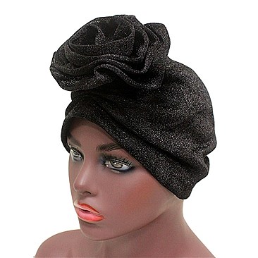 FASHIONABLE TURBAN W/ FLOWER