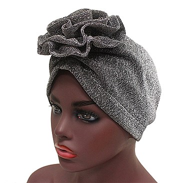 FASHIONABLE TURBAN W/ FLOWER