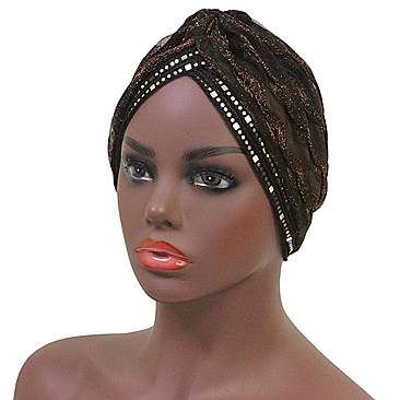 CHIC RHINESTONE TURBAN