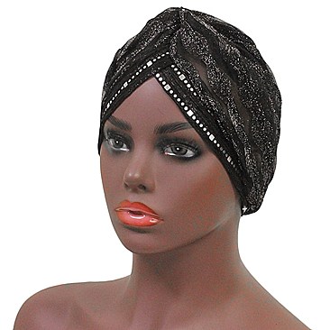 CHIC RHINESTONE TURBAN