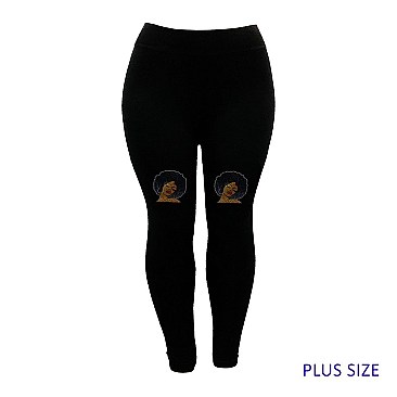 FASHIONABLE BROWN SUGAR AFRO LEGGINGS