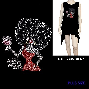 FASHIONABLE AFRO WINE SHIRT