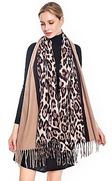 STYLISH LEOPARD PRINT SCARF