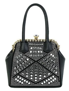 MH-S810 Rhinestone Purse With Big Diamond Claps Closure