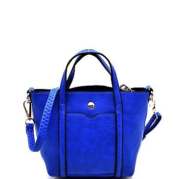 S87011-LP Front Pocket 2 in 1 Bucket Mini Bag Cross Body