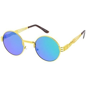 Pack of 12 Round Metal Sunglasses
