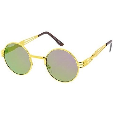 Pack of 12 Round Metal Sunglasses