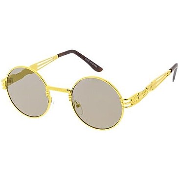 Pack of 12 Round Metal Sunglasses