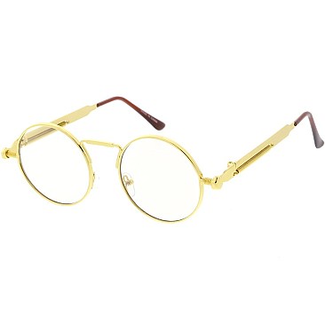 Pack of 12 Round Metal Frame Sunglasses