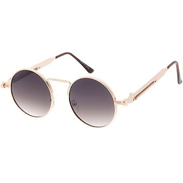 Pack of 12 Round Metal Frame Sunglasses