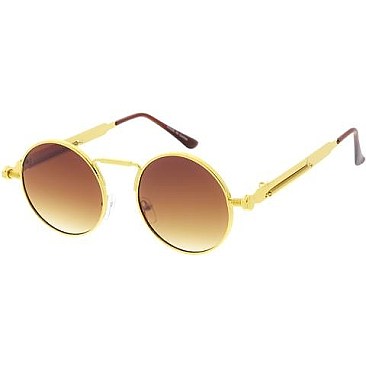 Pack of 12 Round Metal Frame Sunglasses