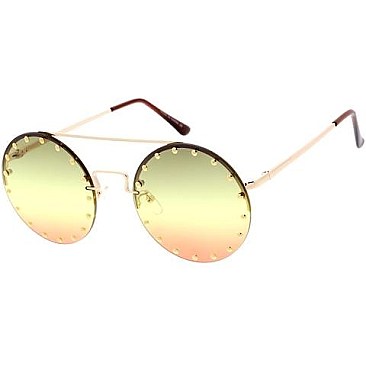 Pack of 12 Studded Round Sunglasses