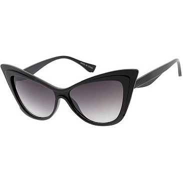 Pack of 12 Large Cat Eye Sunglasses
