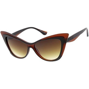 Pack of 12 Large Cat Eye Sunglasses