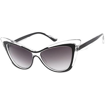 Pack of 12 Large Cat Eye Sunglasses