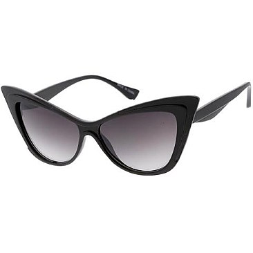 Pack of 12 Large Cat Eye Sunglasses