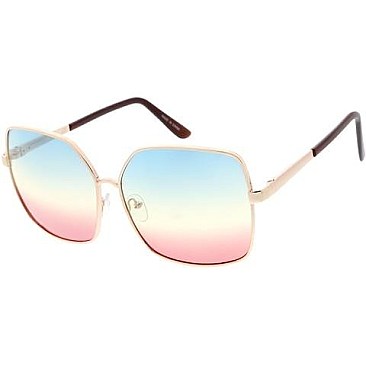 Pack of 12 Square Wavy Edge Sunglasses