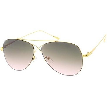 Pack of 12 Gradient Aviator Sunglasses