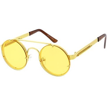 Pack of 12 Round Retro Sunglasses