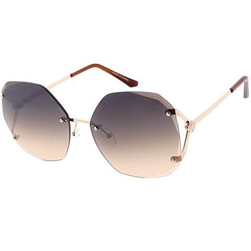 Pack of 12 Studded Wavy Edge Sunglasses