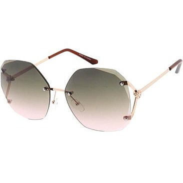 Pack of 12 Studded Wavy Edge Sunglasses