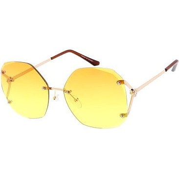 Pack of 12 Studded Wavy Edge Sunglasses