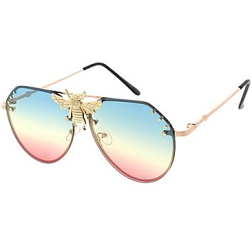 Pack of 12 Bee Accent Gradient Sunglasses