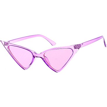 Pack of 12 Iconic Pointy Cat Eye Sunglasses Set