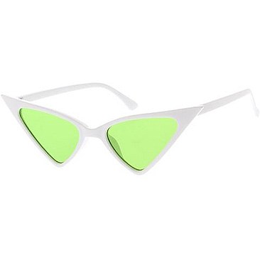 Pack of 12 Iconic Pointy Cat Eye Sunglasses Set