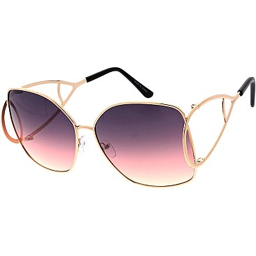 Pack of 12 Modern Frame Aviator Sunglasses