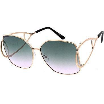Pack of 12 Modern Frame Aviator Sunglasses