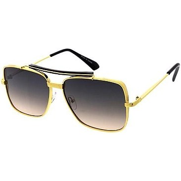 Pack of 12 Gradient Aviator Sunglasses