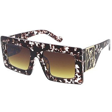Pack of 12 Bulk Frame Gold Detailed Temples Fashion Sunglasses