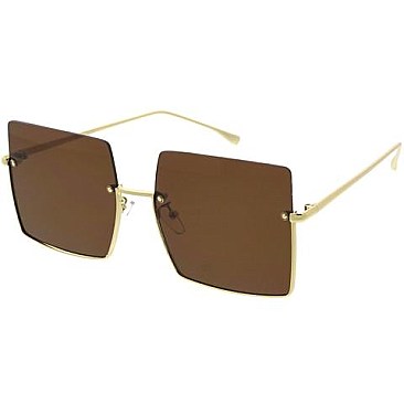 Pack of 12 Iconic Half Frame Square Sunglasses Set