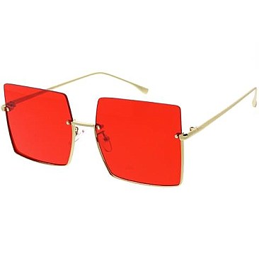 Pack of 12 Iconic Half Frame Square Sunglasses Set