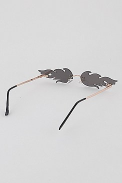 Pack of 12 Fire Flame Sunglasses