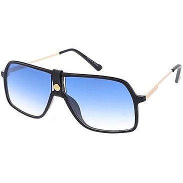 Pack of 12 Luxury METAL FULL RIM FRAME W Leather Buckle Accent