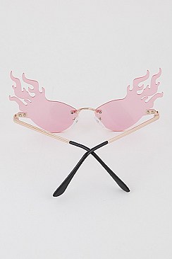 Pack of 12 Multicolor Burning Up Sunglasses