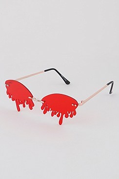 Pack of 12 Blood Drop Sunglasses