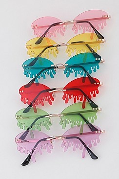 Pack of 12 Blood Drop Sunglasses