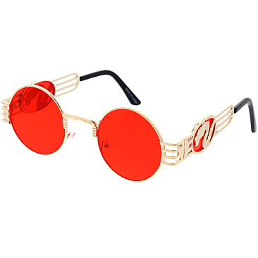 Pack of 12 Unisex Iconic Round Sunglasses Set
