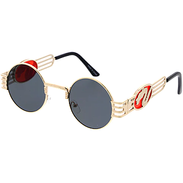 Pack of 12 Unisex Iconic Round Sunglasses Set