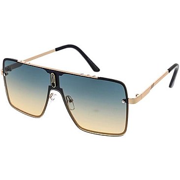 Pack of 12 Fashion Unique Frame Unisex Aviator Sunglasses