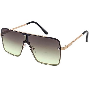 Pack of 12 Fashion Unique Frame Unisex Aviator Sunglasses