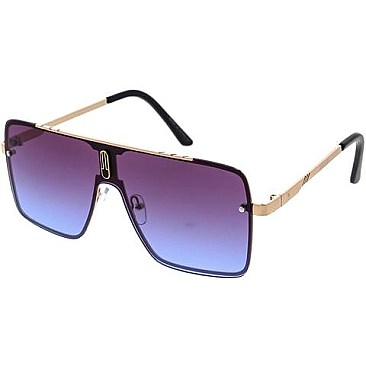 Pack of 12 Fashion Unique Frame Unisex Aviator Sunglasses