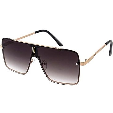 Pack of 12 Fashion Unique Frame Unisex Aviator Sunglasses