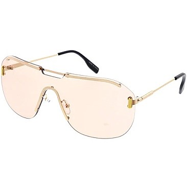 Pack of 12 Fashion Unique RIMLESS Sunglasses