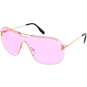 Pack of 12 Fashion Unique RIMLESS Sunglasses