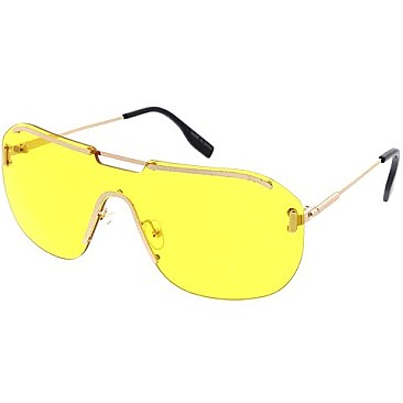 Pack of 12 Fashion Unique RIMLESS Sunglasses