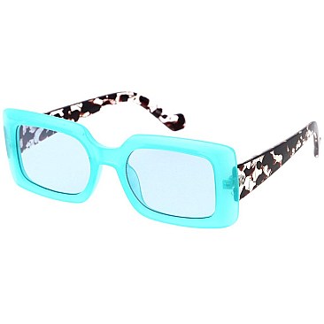 Pack of 12 Retro Thick Framed Rectangular Glasses